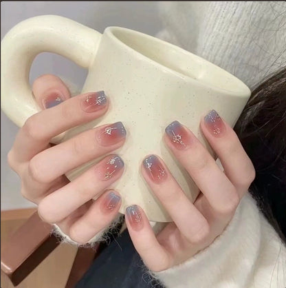 YAJBAKUltra-Short Almond Press-On Nails For Effortless Everyday Beauty💅