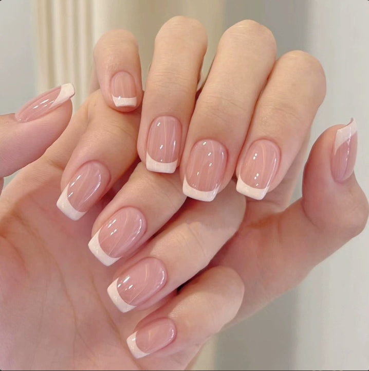 YAJBAKUltra-Short Almond Press-On Nails For Effortless Everyday Beauty💅