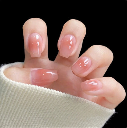 YAJBAKUltra-Short Almond Press-On Nails For Effortless Everyday Beauty💅