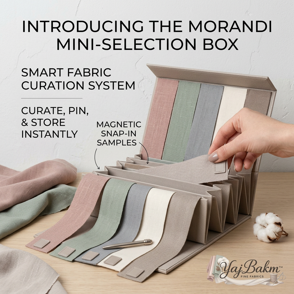 YajBakm Morandi magnetic fabric swatch selection box
