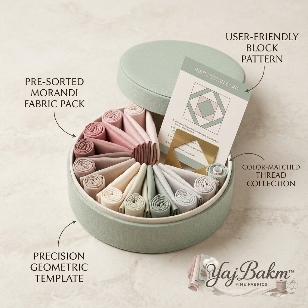 YajBakm premium Morandi fabric quilting kit
