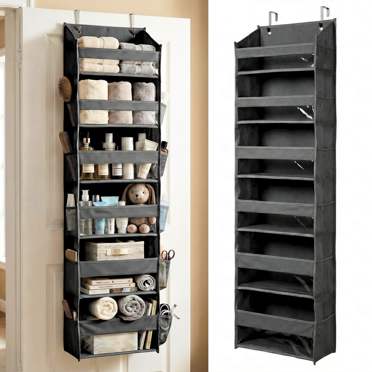 🔥 TODAY’S SPECIAL OFFER |  Over the Door Organizer with Pockets for Bedroom, Bathroom, Nursery & Closet Storage