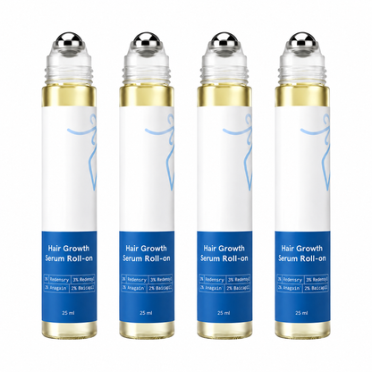 💎Advanced Hair Growth Roll-On Serum | 3% Rosemary | 2% Aminexil | 3% Redensy l 2% Anagain | Precision Scalp Applicator | Paraben & Sulphate Free | Non oily and mess free