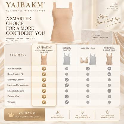 YAJBAKM® Built-In Bra Shaping Camisole – Seamless Comfort & Sculpting Support