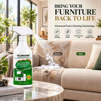 YAJBAKME™ Bring Your Furniture Back To Life Advanced Foam Cleaning Technology For A Fresh, Like-New Finish