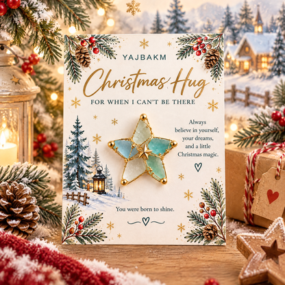 YAJBAK Christmas Hug Ornament Card 🎄 Heartwarming Holiday Gift For Family & Loved Ones
