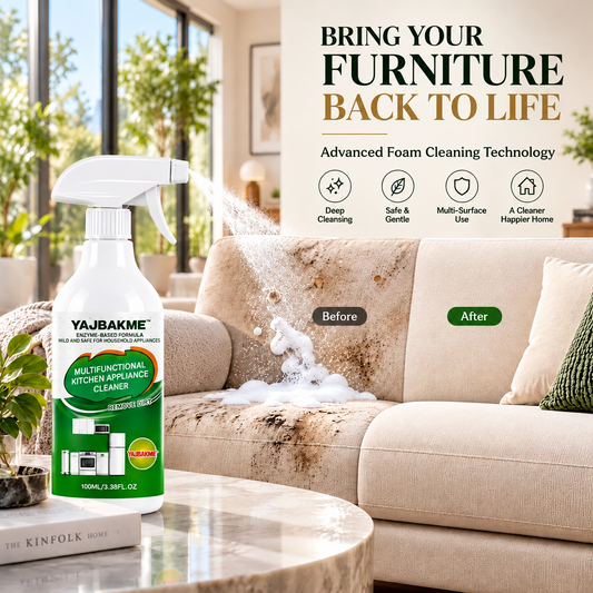 YAJBAKM™ Bring Your Furniture Back To Life Advanced Foam Cleaning Technology For A Fresh, Like-New Finish