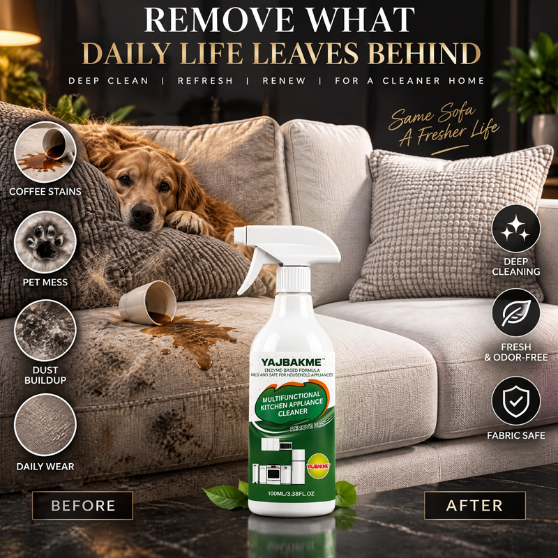 YAJBAKME™ Bring Your Furniture Back To Life Advanced Foam Cleaning Technology For A Fresh, Like-New Finish