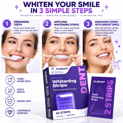 YAJBAKM 🦷Advanced Whitening Strips | Professional-Inspired Smile Care At Home