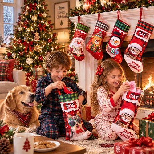 Christmas Stockings 2026 | Premium Holiday Stocking For Family Kids & Pets | Large Capacity Christmas Decoration