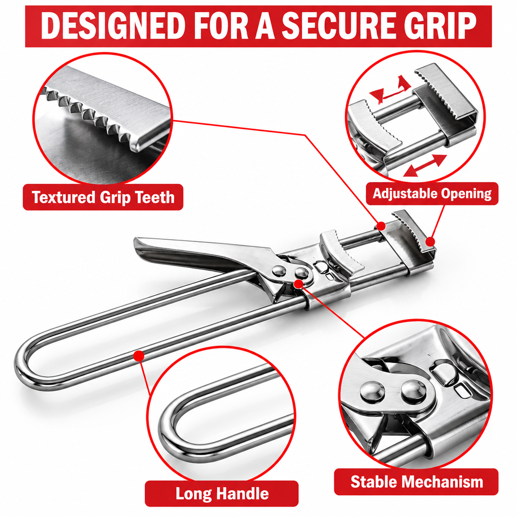 YAJBAKM Adjustable Multifunctional Stainless Steel Can Opener🔥