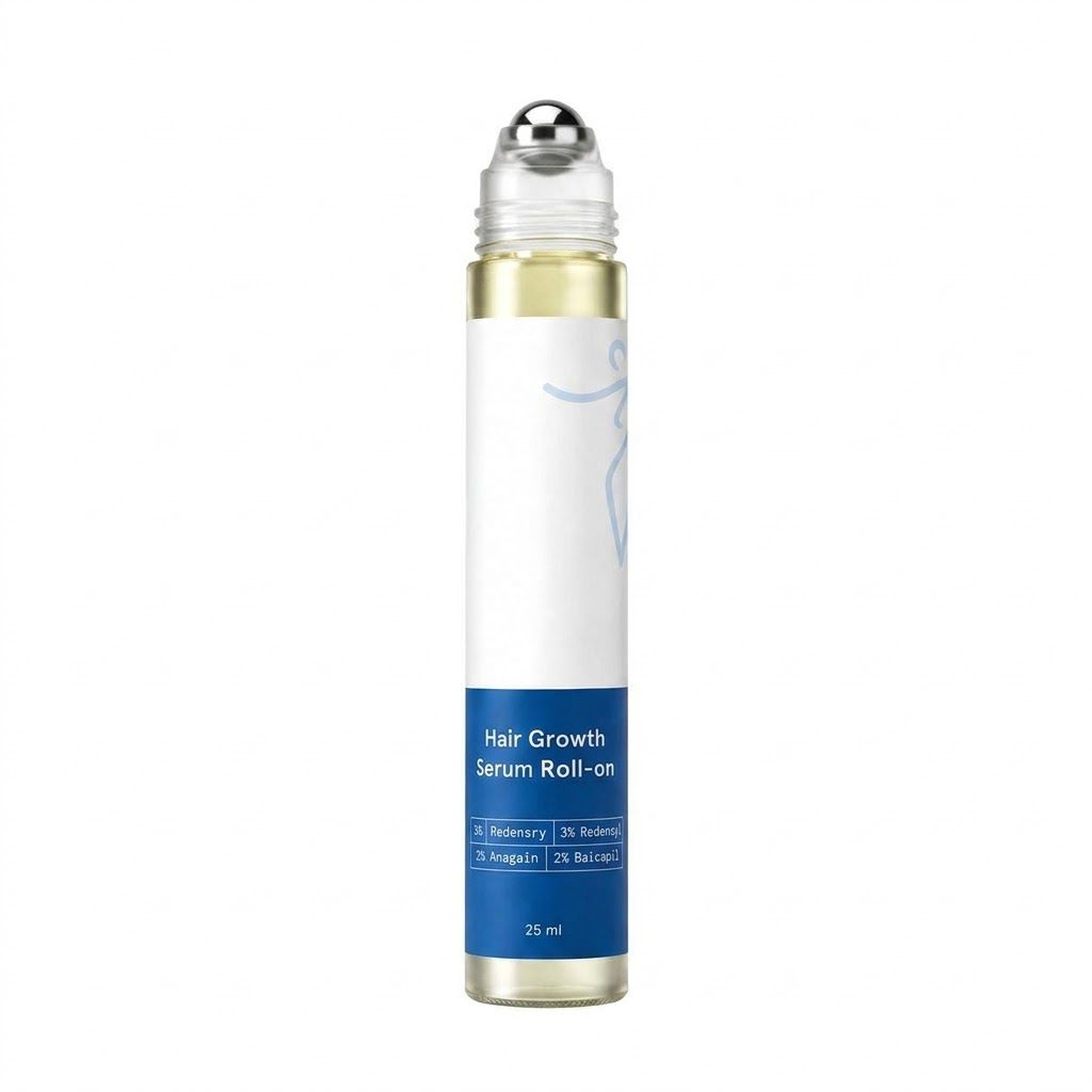 💎Advanced Hair Growth Roll-On Serum | 3% Rosemary | 2% Aminexil | 3% Redensy l 2% Anagain | Precision Scalp Applicator | Paraben & Sulphate Free | Non oily and mess free