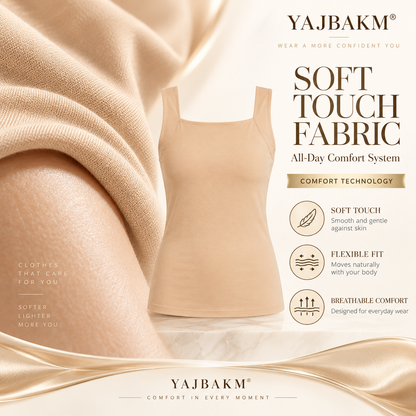 YAJBAKM® Built-In Bra Shaping Camisole – Seamless Comfort & Sculpting Support