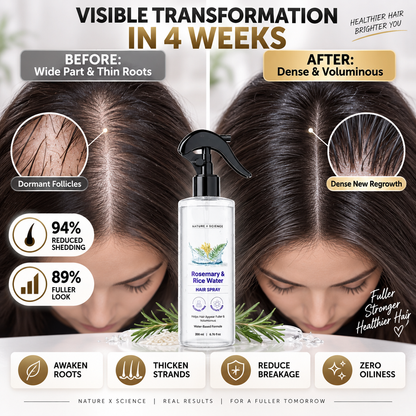 YAJBAKM Rosemary Rice Water Hair Mist for SoftSmooth Non Greasy Hair💪