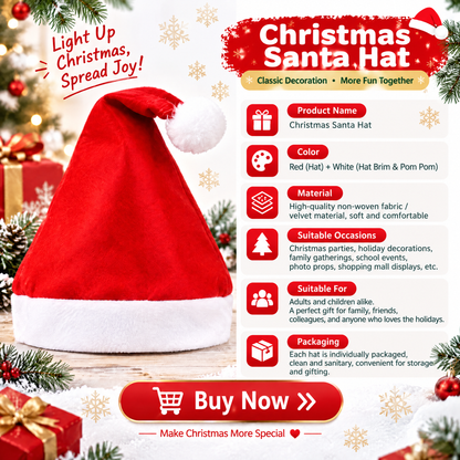 YAJBAK🧑‍🎄Bring Christmas Magic To Life With The Perfect Santa Hat