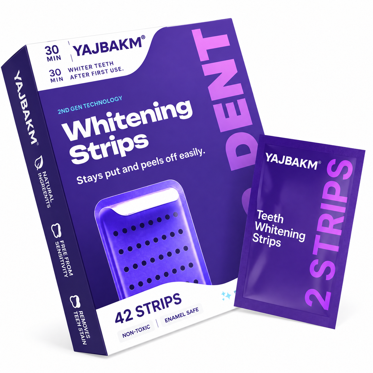 YAJBAKM 🦷Advanced Whitening Strips | Professional-Inspired Smile Care At Home