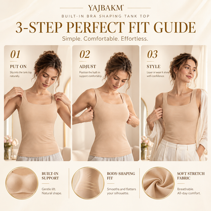 YAJBAKM® Built-In Bra Shaping Camisole – Seamless Comfort & Sculpting Support