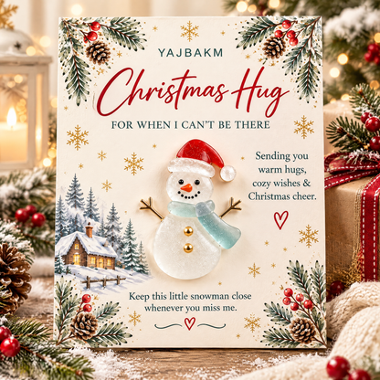 YAJBAK Christmas Hug Ornament Card 🎄 Heartwarming Holiday Gift For Family & Loved Ones