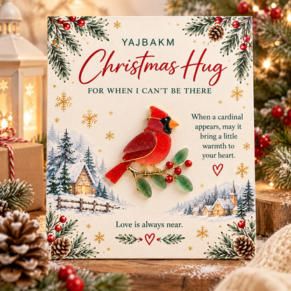YAJBAK Christmas Hug Ornament Card 🎄 Heartwarming Holiday Gift For Family & Loved Ones