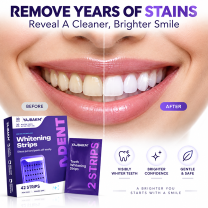 YAJBAKM 🦷Advanced Whitening Strips | Professional-Inspired Smile Care At Home