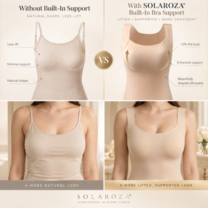 👵Solaroza® Built-In Bra Shaping Camisole – Seamless Comfort & Sculpting Support