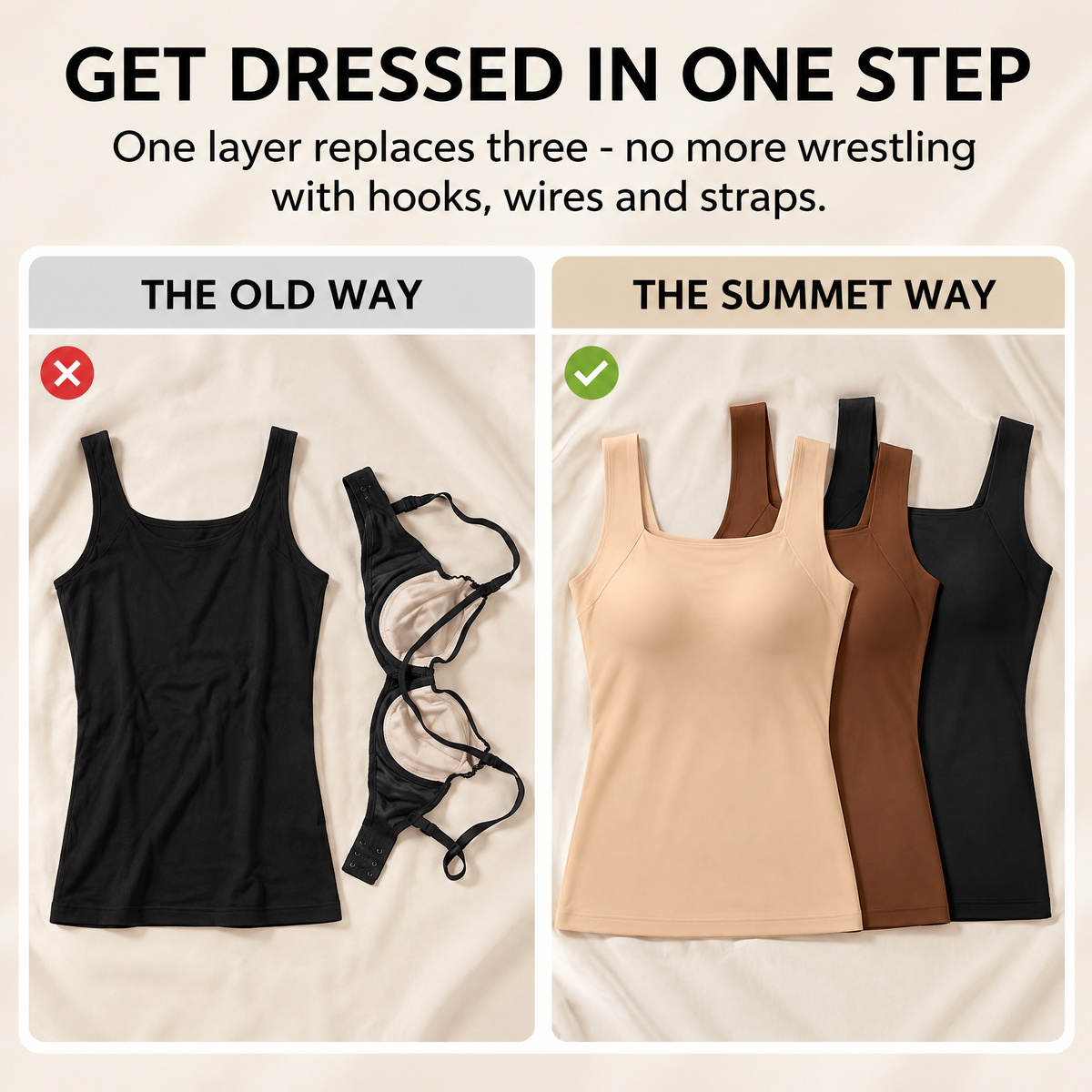 ❤️Solaroza® Built-In Bra Shaping Camisole – Seamless Comfort & Sculpting Support